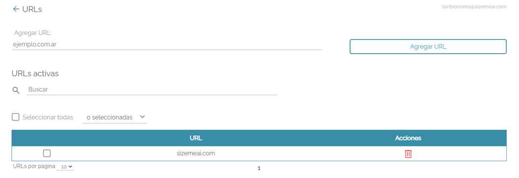 Edit URLs screenshot